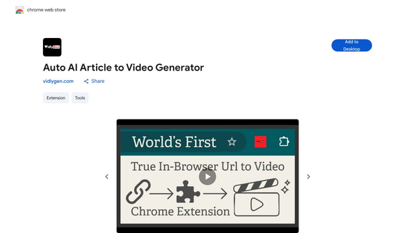 Auto AI Article to Video Generator
