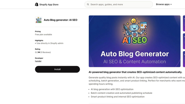 Auto Blog Generator: AI SEO