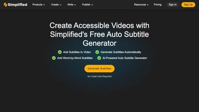 Auto Subtitle Generator