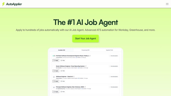 AutoApplier AI Job Agent
