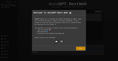 AutoGPT Nextweb