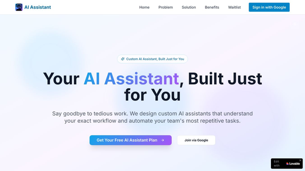 Automate Repetitive Tasks Own AI Assist