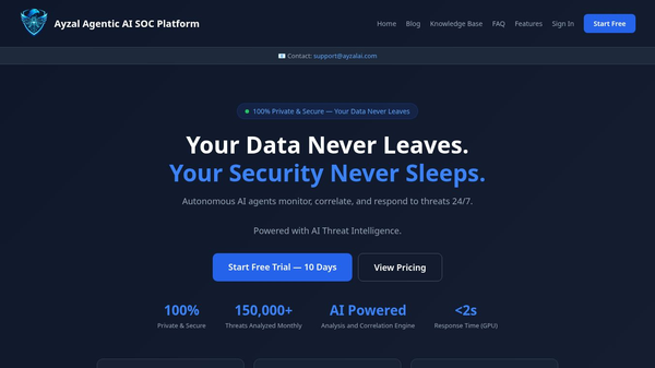 Ayzal AI Agentic SOC Platform
