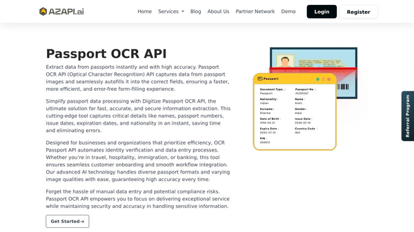 AZAPI Passport OCR API
