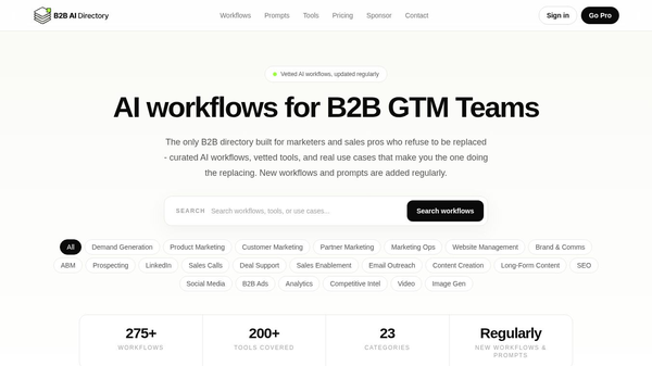 B2B AI Directory