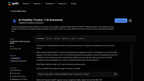 Babel42 AI Visibility Tracker