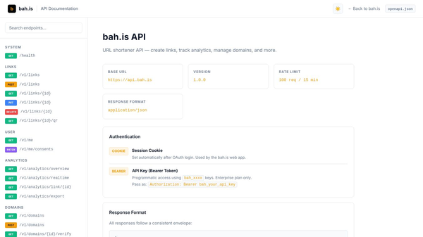 bah.is — Short Links, Big Impact