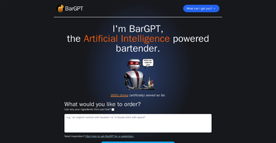 BarGPT