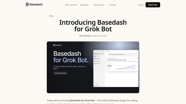 Basedash for Grok Bot