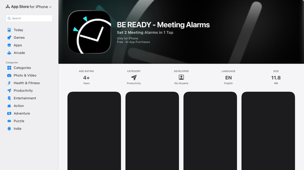 BE READY - Meeting Alarms