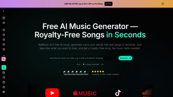 BeMusic AI: AI Music Generator
