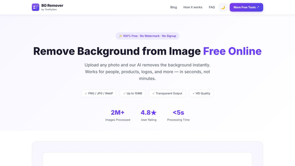 BG Remover by ToolifyGen
