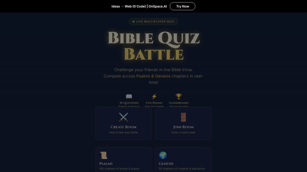Bible Quiz Battle