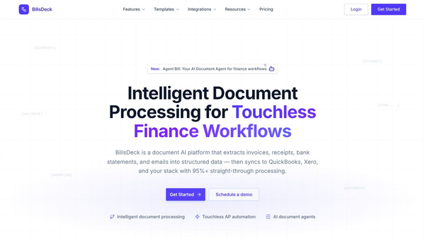 BillsDeck - AI Document Extraction