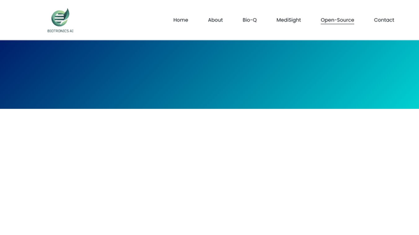 Biotronics AI Open-Source