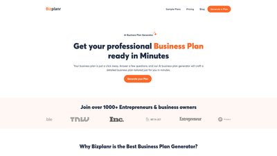 Bizplanr AI Business Plan Generator