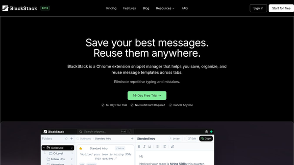 BlackStack Chrome Extension