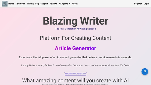Blazing Writer