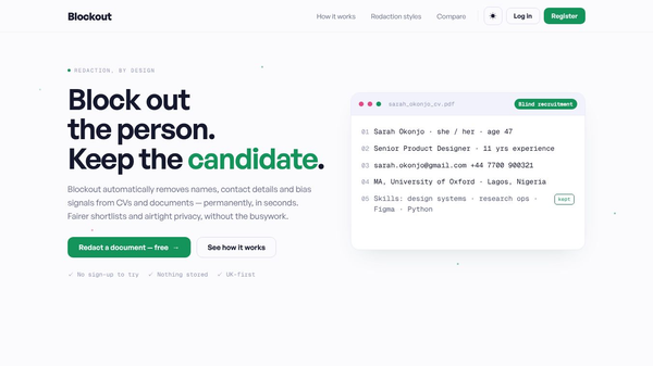 Blockout - Redact any document instantly