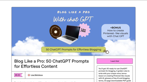 Blog Like a Pro: 50 ChatGPT Prompts