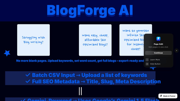 BlogForge AI