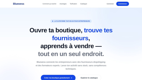 Bluewess — Marketplace