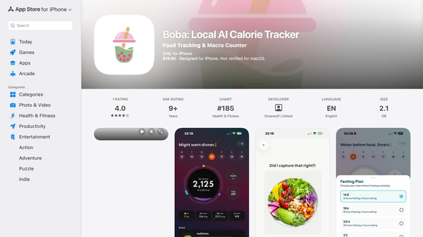 Boba: Local AI Calorie Tracker