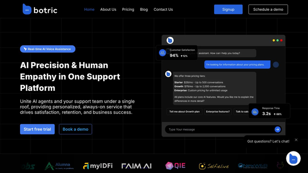 BotricAI - A New Standard in AI Support