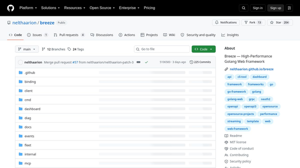 Breeze V2, All-In-One Go Web Framework
