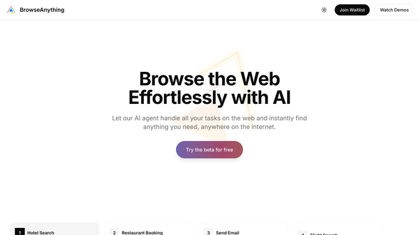 Browse anything (AI browser agent)