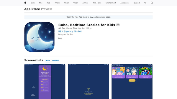Buba, Bedtime Stories for Kids