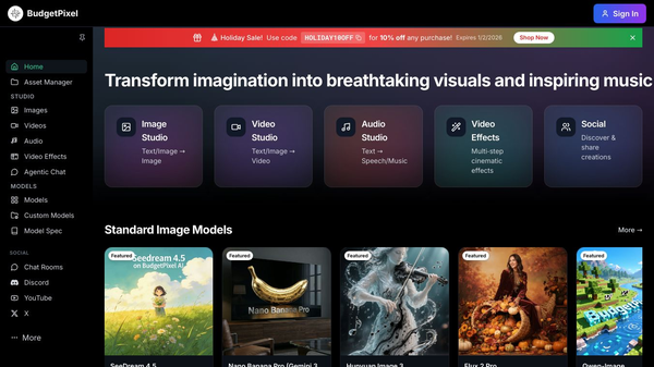 BudgetPixel AI In-app chatrooms