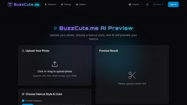 buzzcuts.me free forever hair style generator