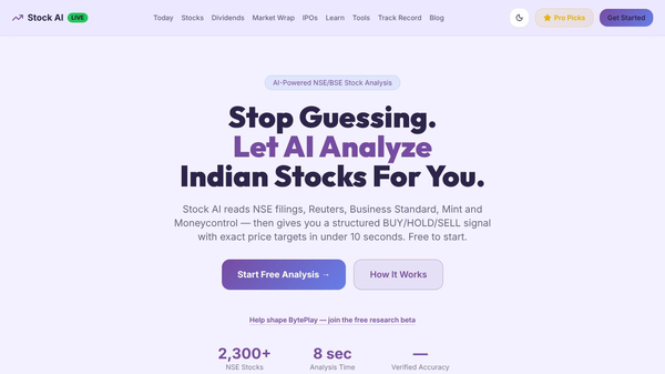BytePlay - Stock AI