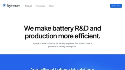 Byterat - Battery Data Platform