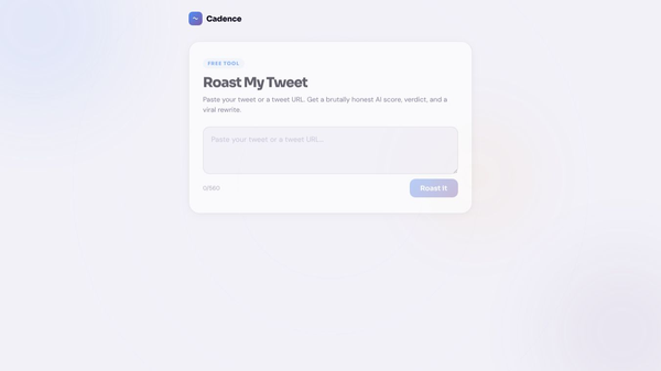Cadence Tweet Roaster
