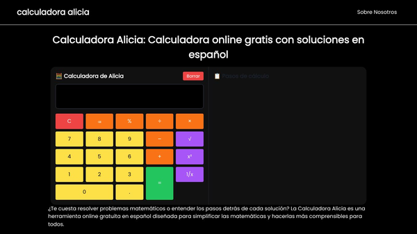 calculadora alicia