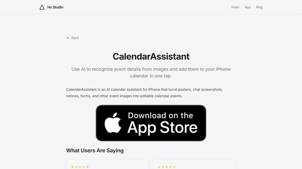 CalendarAssistant AI