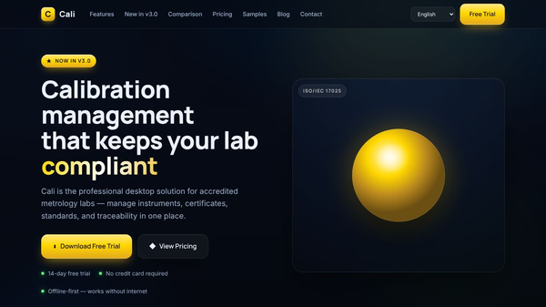 Cali V3 – Precision Calibration Software