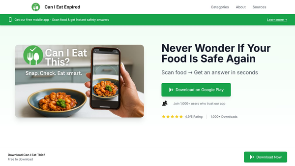 Can I Eat This? | AI food scanner app