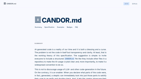 CANDOR.md