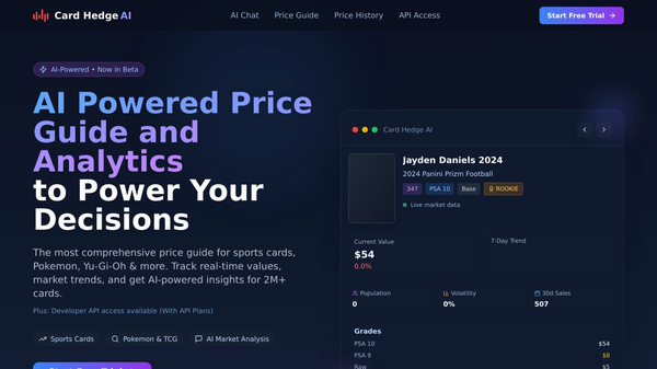 Card Hedge AI Sports & TCG Price Guide