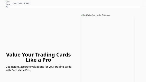 Card Value Scanner for Pokemon