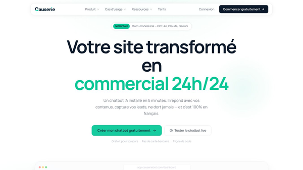 Causerie - ChatBot