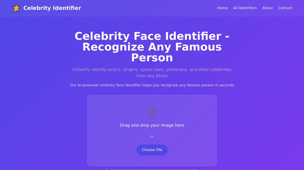 Celebrity Face Identifier