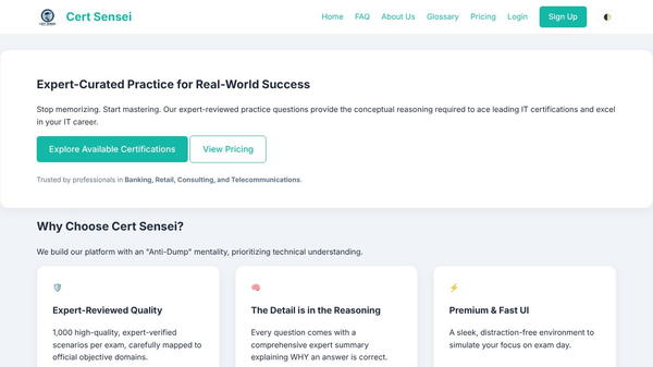 CertSensei: Master your IT Exams