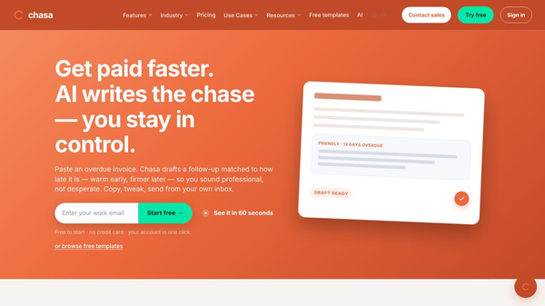 Chasa – AI Invoice Follow‑Ups