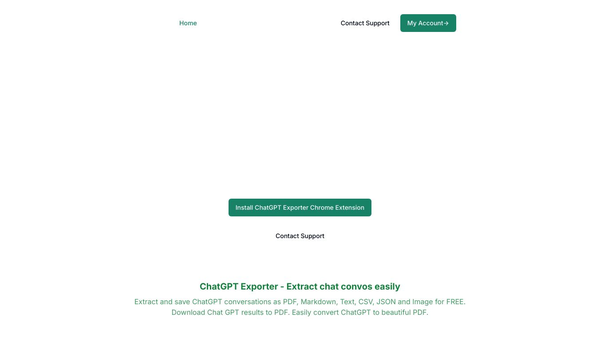 ChatGPT Exporter - save to PDF, Markdown