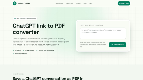 ChatGPT to PDF