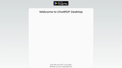 ChatPDF for Desktop